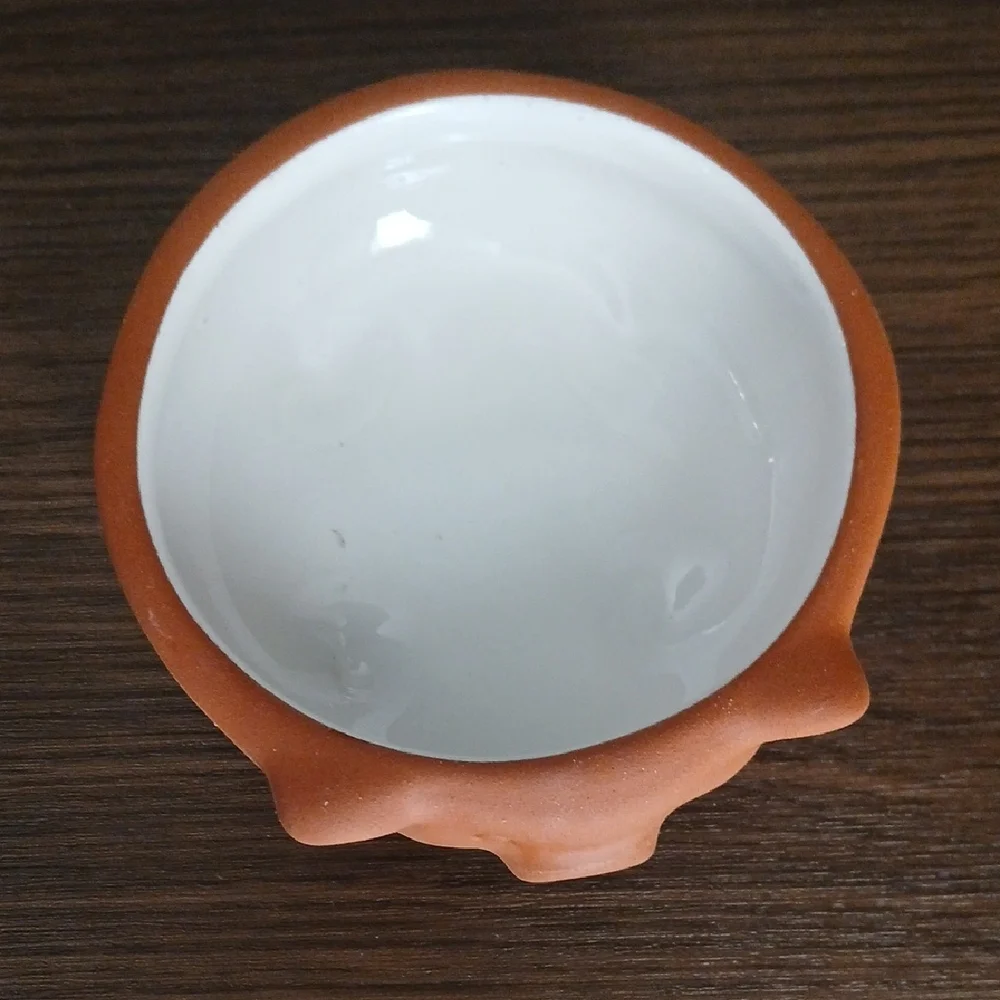 Creative Co-Op Terracotta Red Clay Cochinito Mini Spice Bowl Dish